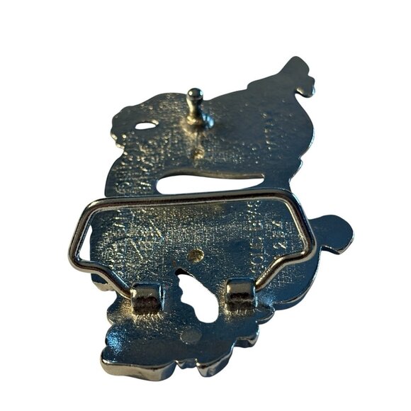 DRAGON FIRE FLAME BREATHING SOLID BRASS CHROME PLATED BARON BELT BUCKLE 1981 - Picture 15 of 16